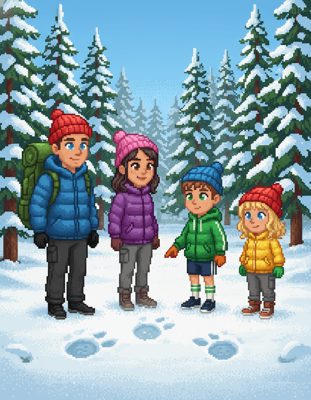 Pixel Art Illustrationsstil Beispiel